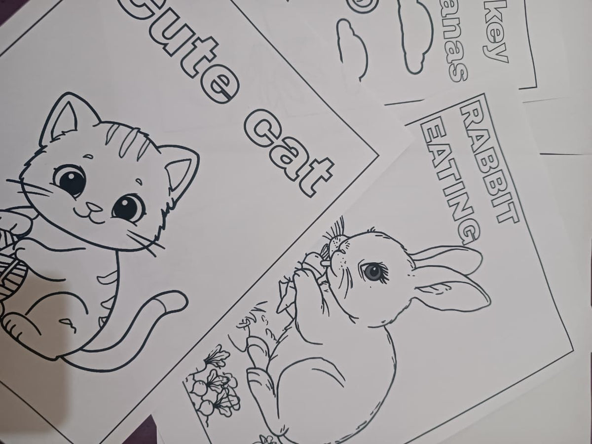Animals Coloring Pages for kids - Yassinvo Prints