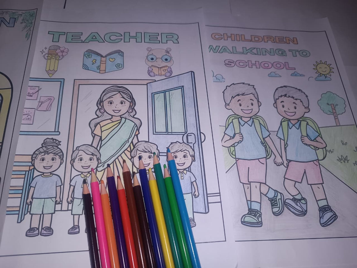 Back To School Coloring Pages - Yassinvo Prints