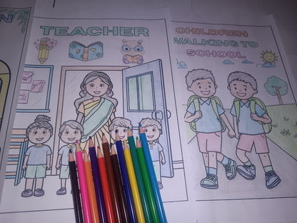 Back To School Coloring Pages - Yassinvo Prints