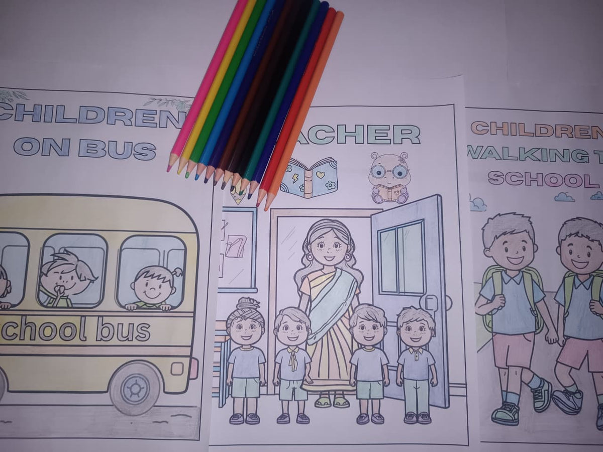 Back To School Coloring Pages - Yassinvo Prints