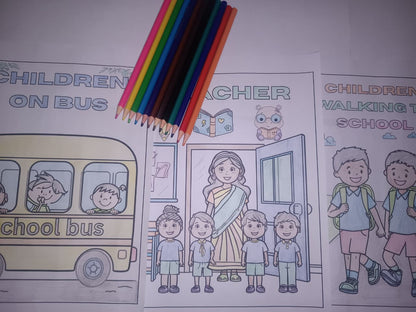 Back To School Coloring Pages - Yassinvo Prints