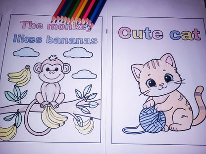 Animals Coloring Pages for kids - Yassinvo Prints