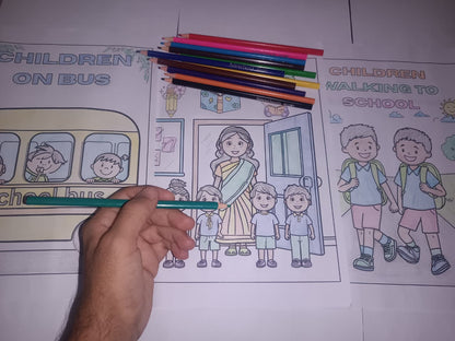 Back To School Coloring Pages - Yassinvo Prints