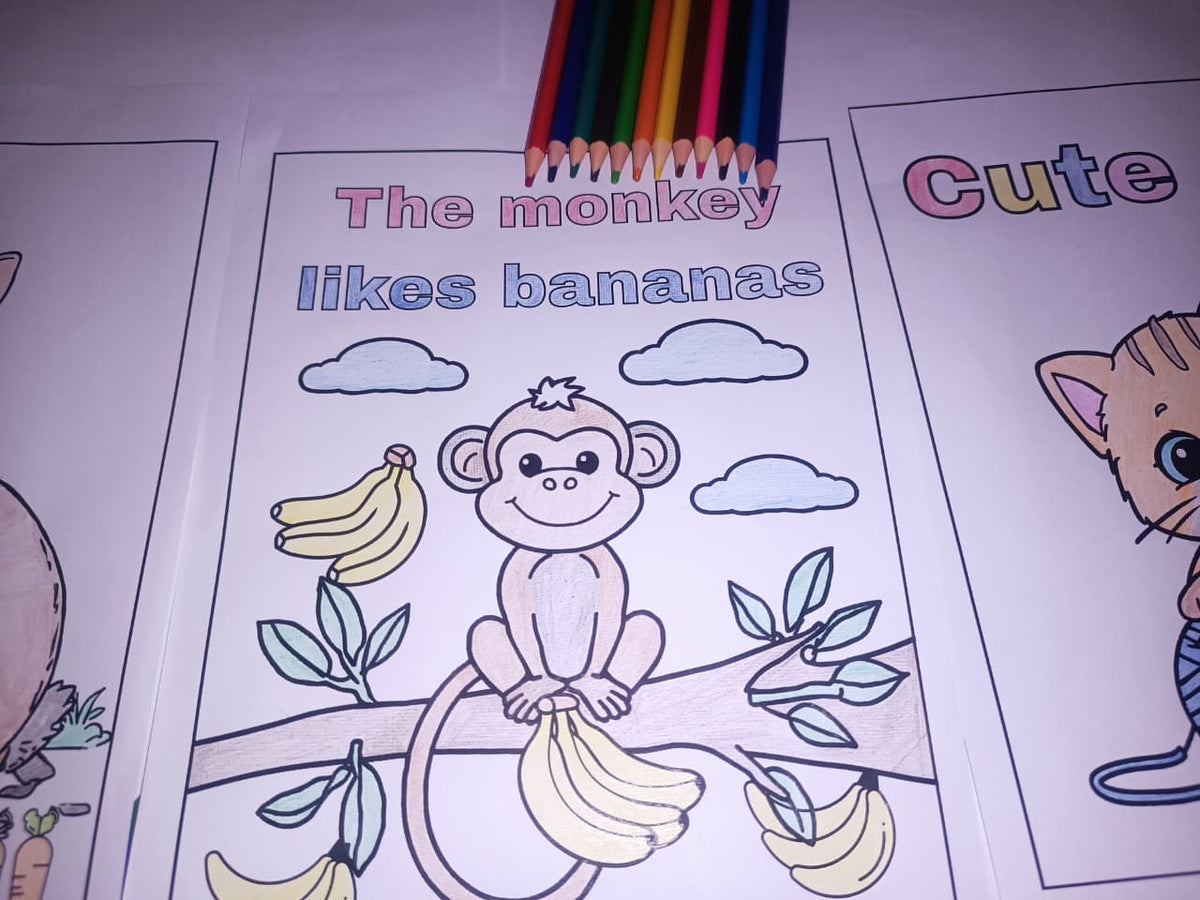 Animals Coloring Pages for kids - Yassinvo Prints