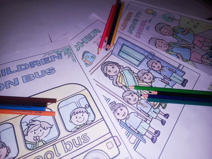 Back To School Coloring Pages - Yassinvo Prints