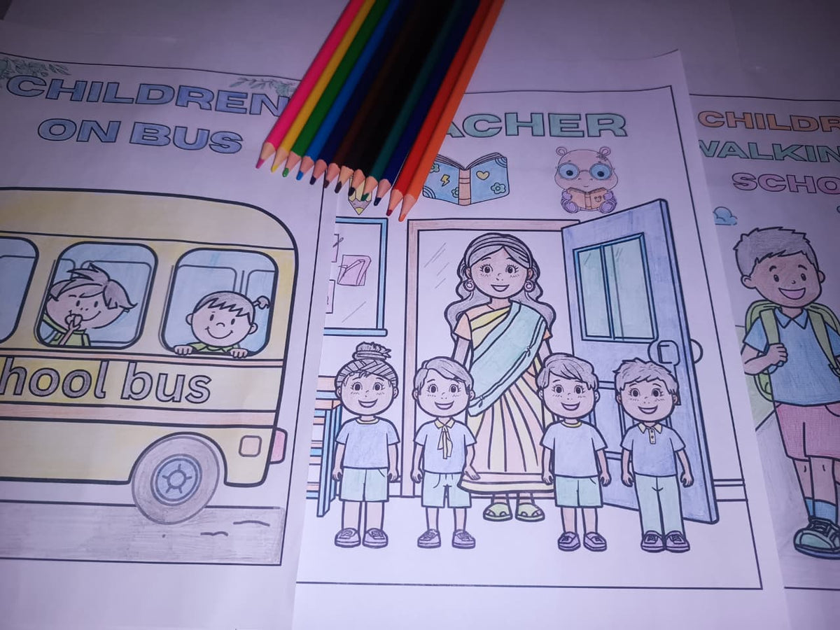 Back To School Coloring Pages - Yassinvo Prints