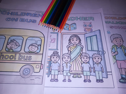 Back To School Coloring Pages - Yassinvo Prints