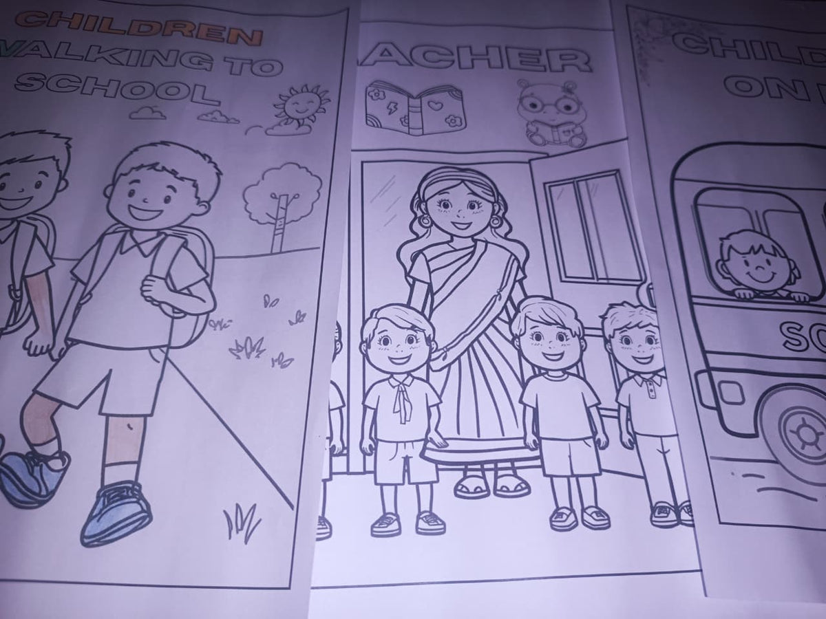Back To School Coloring Pages - Yassinvo Prints